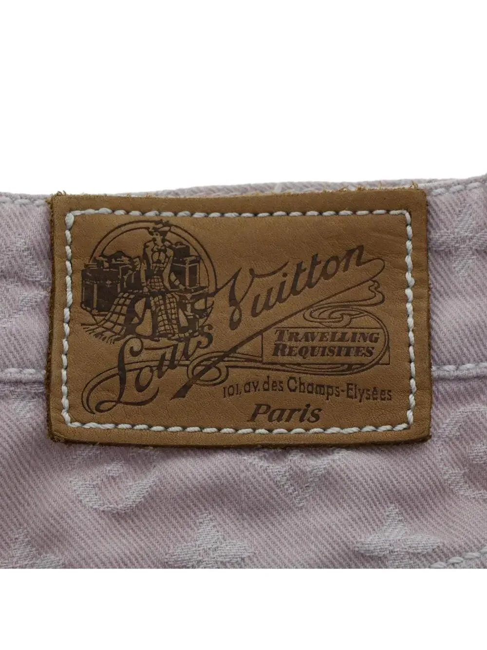 Louis Vuitton Denim Capri Pants 38 Pink #344074L79B